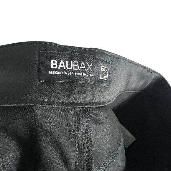 NWOT BAUBAX Merino Wool Blend Stain Water Resistant Trouser Black 10 / 34 TALL - Picture 6 of 11